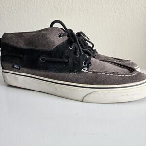 VANS Chukka Del Barco Men's Size 13 Black‎ Gray Mid Top Sneakers (TB4R) OTW